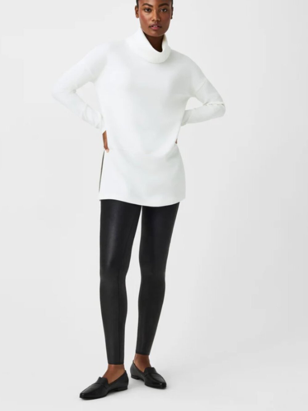 Spanx Faux Leather Leggings – Black – XL – Sculpting Classic
